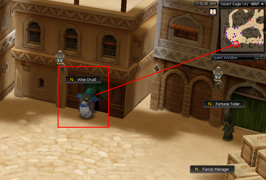 Desert Eagle City druid location